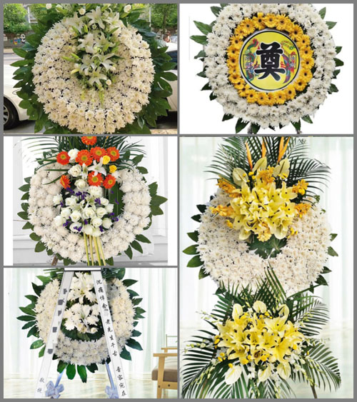 广东江门市开平市马冈镇蒲冈村花圈速递