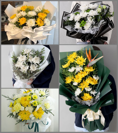 广东江门市开平市马冈镇蒲冈村白事花束代送